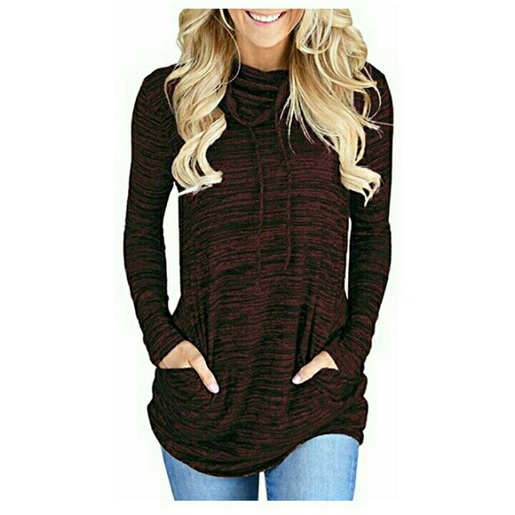 Tops - Cowl neck shirt with pockets